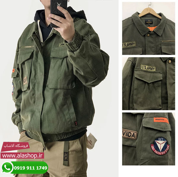 کت ارتشی آمریکایی Vintage سبز مدل m115
