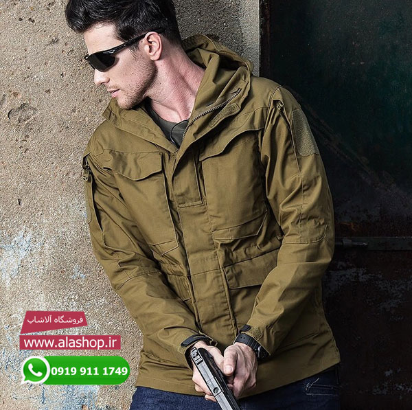 کاپشن تاکتیکال نظامی M65 ضد آب و بادشکن مدل m11