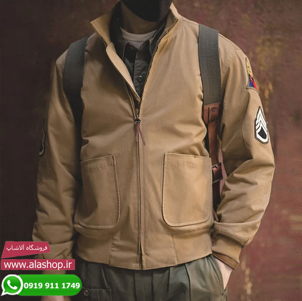 کت فلایت پرواز ارتشی قهوه ای Mine M1942 مدل m113