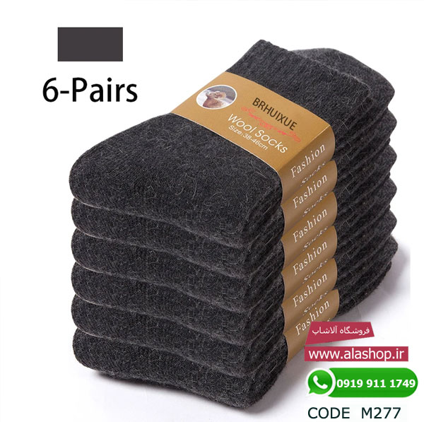 جوراب پشمی مخملی زمستانه مدل m277