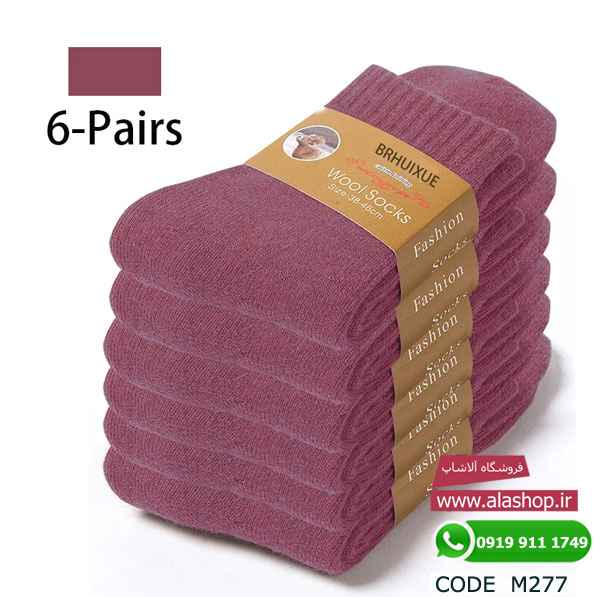 جوراب پشمی مخملی زمستانه مدل m277