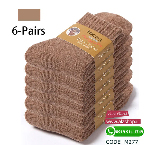 جوراب پشمی مخملی زمستانه مدل m277
