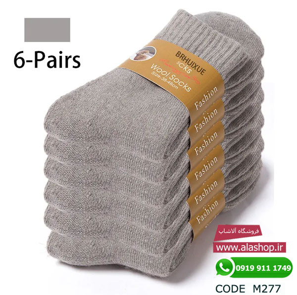 جوراب پشمی مخملی زمستانه مدل m277