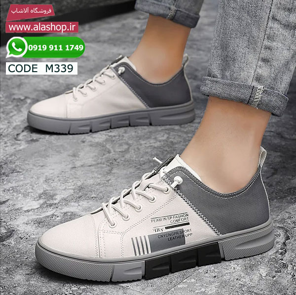 کفش چرمی تخت و لوکس مردانه مدل m339