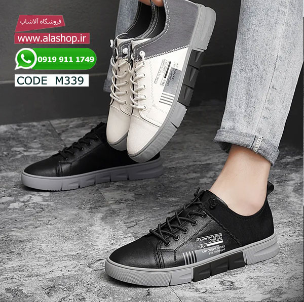 کفش چرمی تخت و لوکس مردانه مدل m339