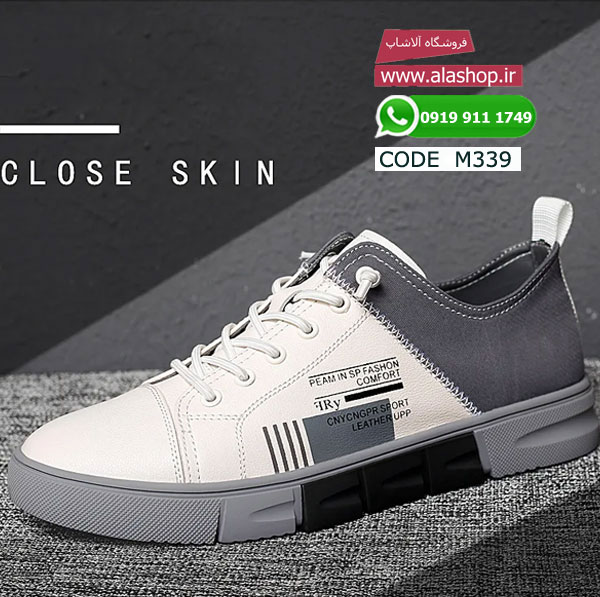 کفش چرمی تخت و لوکس مردانه مدل m339