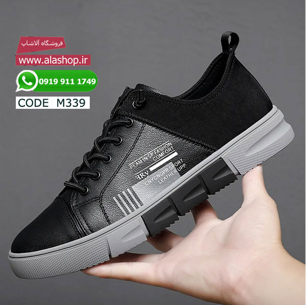 کفش چرمی تخت و لوکس مردانه مدل m339