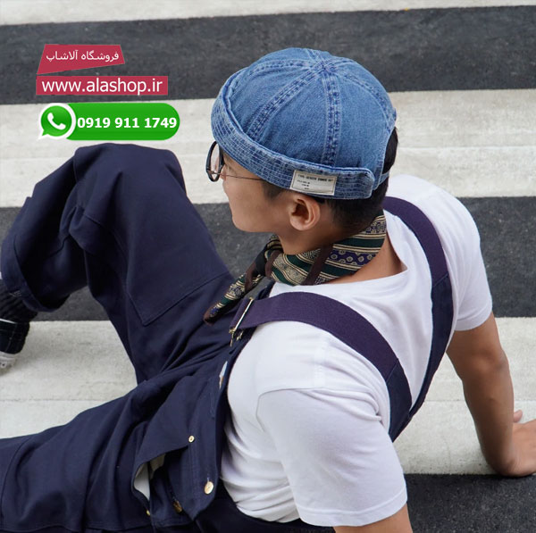 کلاه جین شسته ملوانی هیپ هاپ m123