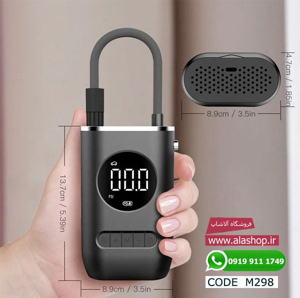پمپ باد دیجیتالی تایر خودرو مدل m298
