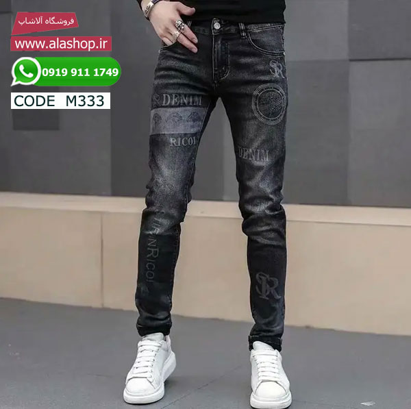 شلوار جین طرح دار بهاره کره ای مدل m333