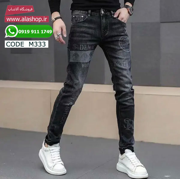 شلوار جین طرح دار بهاره کره ای مدل m333
