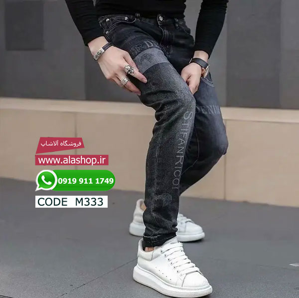 شلوار جین طرح دار بهاره کره ای مدل m333