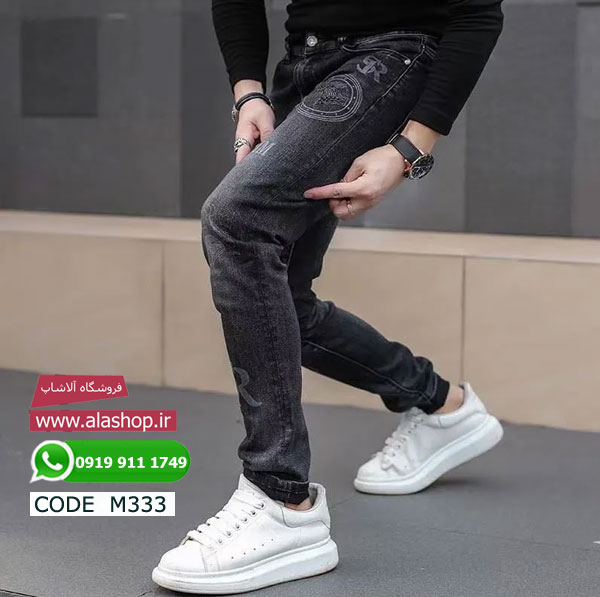 شلوار جین طرح دار بهاره کره ای مدل m333