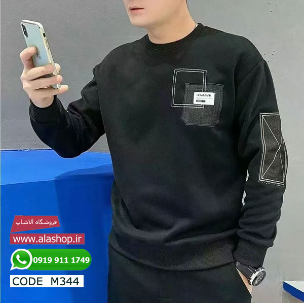 سویشرت یقه گشاد کره ای مدل m344
