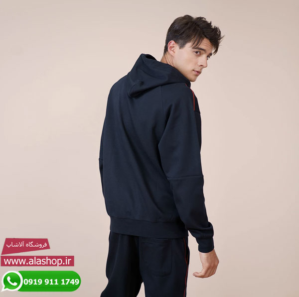 سویشرت نیوجرسی کلاه دار ورزشی مدل m084