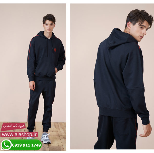 سویشرت نیوجرسی کلاه دار ورزشی مدل m084