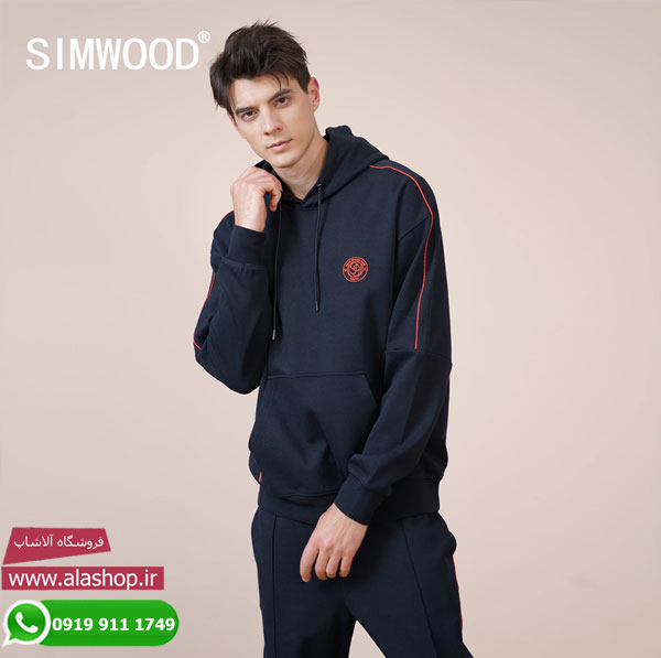 سویشرت نیوجرسی کلاه دار ورزشی مدل m084