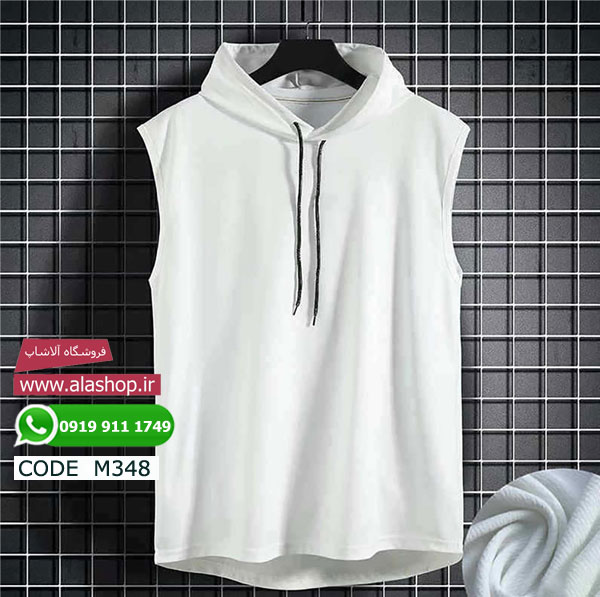 تیشرت کلاه دار تابستانه ورزشی مدل m348