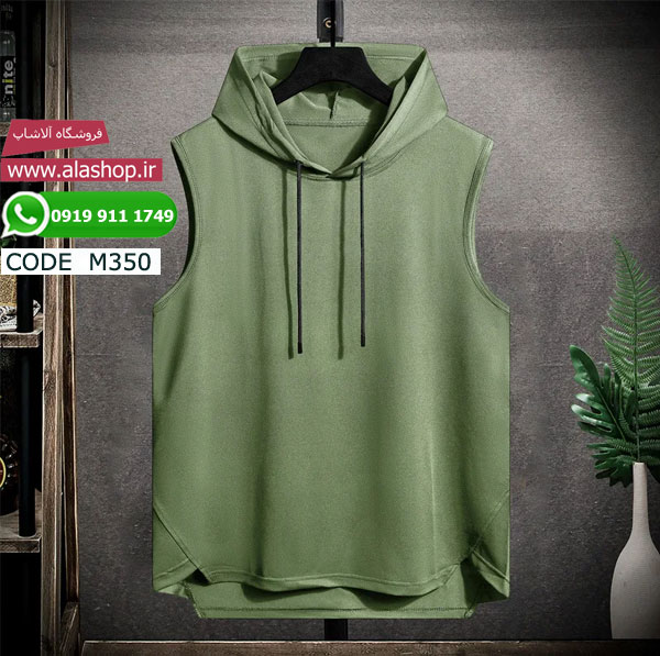 تیشرت تابستانی کلاه دار رنگی مدل m350