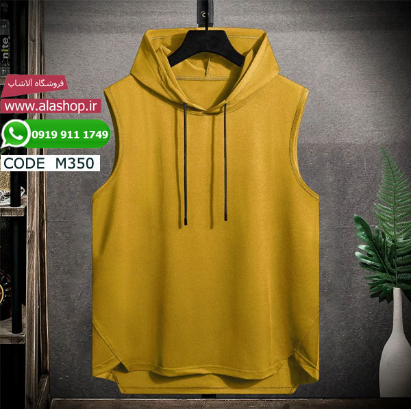 تیشرت تابستانی کلاه دار رنگی مدل m350