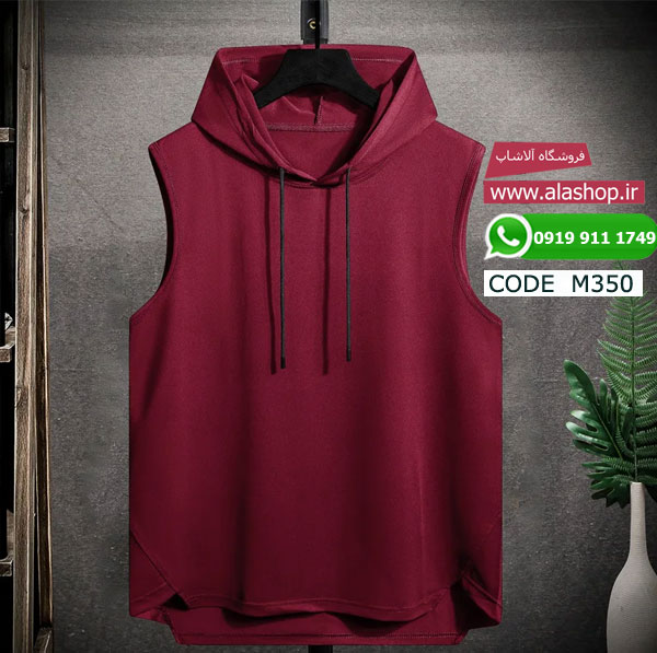 تیشرت تابستانی کلاه دار رنگی مدل m350